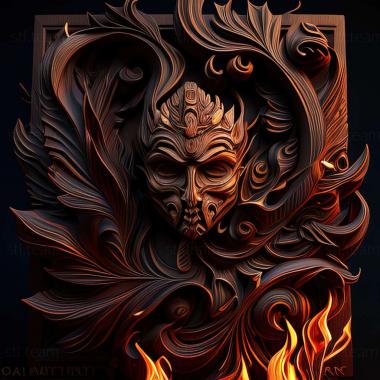 3D model Divinity 2 Flames of Vengeance game (STL)